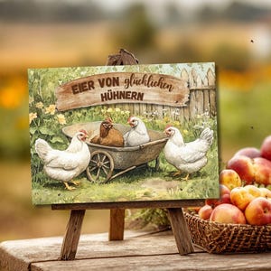 Eggs from happy chickens, chicken sign, chickens, sign, gift, chicken, country house, pets, farm, poison, decoration, sign with chickens,