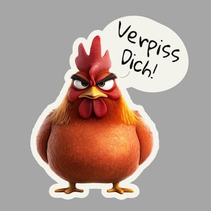 Pegatina, pegatina, pollo, pegatina de pollo, pegatinas de pollo, pollo, regalo de Pascua, pegatina para portátil, pollos, pegatina de pollo