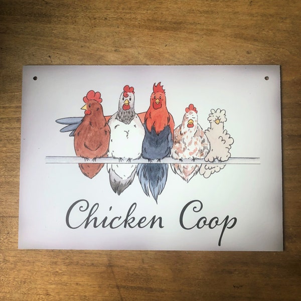 Schild 'Chicken Coop", Hühner, Hühnerstall