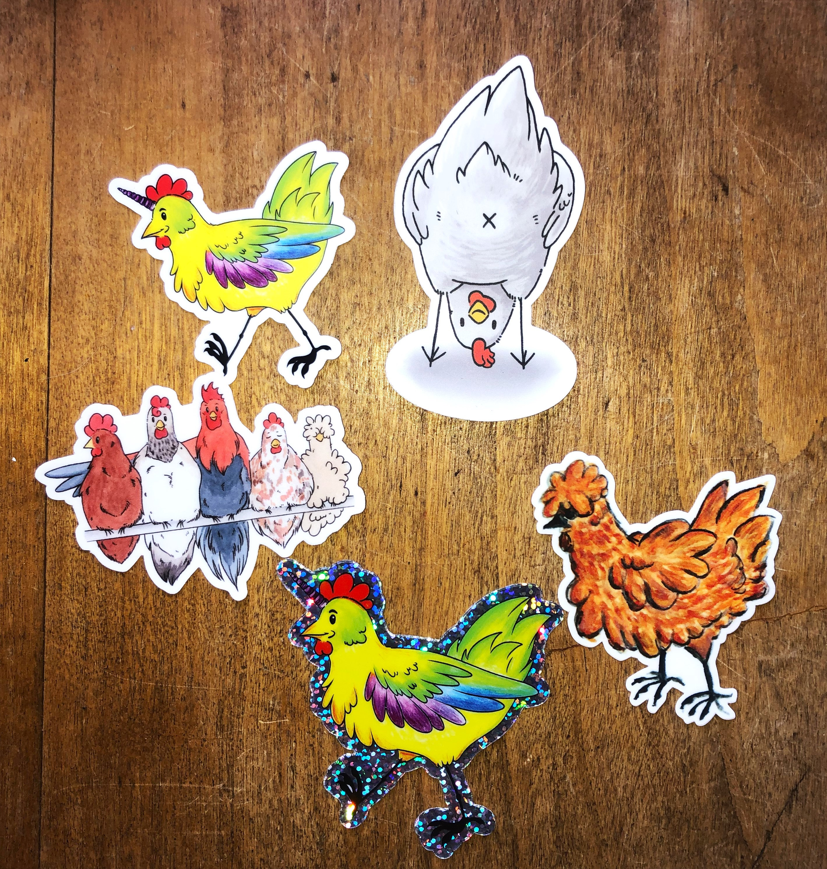 Sticker Chicken, Chicken Sticker, Sticker, Love, Chickens, Chicken ...