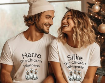 Cadeau personnalisé, t-shirt poulet personnalisable, t-shirt animaux, poulets, t-shirt poulet, t-shirt, ferme, chuchoteur de poulets, chemise