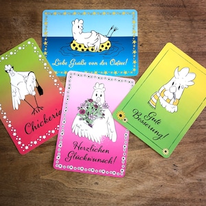 Postkartenset Hühnis, Hühner, Hühnerstall, Postkarten, Hühnerpostkarten, Huhn