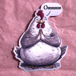Sticker, Aufkleber, Huhn, Hühneraufkleber, Hühnersticker, Chickensticker, Chicken, Ostergeschenk, laptop sticker, Hühner, Journal, Geschenk