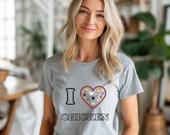 J'adore les poulets, t-shirt poulet, chuchoteur de poulets, t-shirt, t-shirt animaux, poulet, poulets, t-shirt, ferme, chuchoteur de poulets, vie à la campagne, poulet