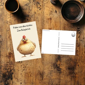 Carte postale poulets, poulailler, cartes postales, cartes postales de poulet, poulet, papeterie, carte postale poulet, carte postale animaux, cadeau, carte postale poulet