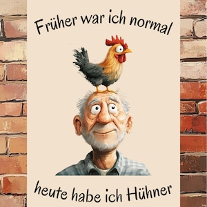 personalisierbares Schild, Hühnerstall, Hühner, Geschenk, Huhn, Landhaus, Haustiere, Bauernhof, Retro, Geburtstagsgeschenk, Gift, Deko,
