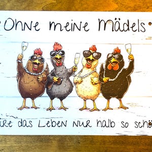Schild, Hühnerstall, Hühner, Vintage, Shabby Chic, Geschenk, Huhn, Landhaus, Haustiere, Bauernhof, Retro, Geburtstagsgeschenk, Gift, Deko,