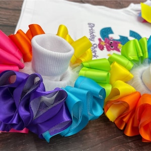 Custom Ruffled Rainbow detachable socks
