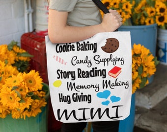 Best Mimi Tote | Personalized Mimi Tote Bag | New Mimi Tote Bag | Mother's Day Gift | Mimi Beach Bag | Mimi Book Tote