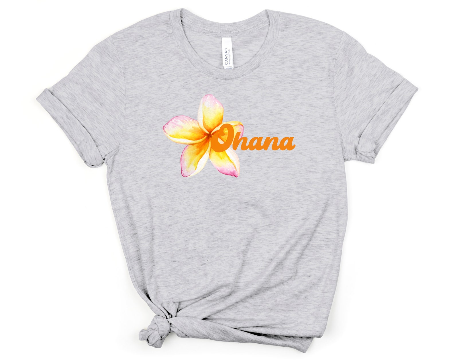 Ohana T-shirt Ohana Means Family Plumeria Flower Tee | Etsy