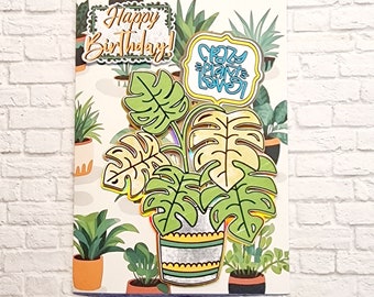 Crazy plant lover birthday card 5x7