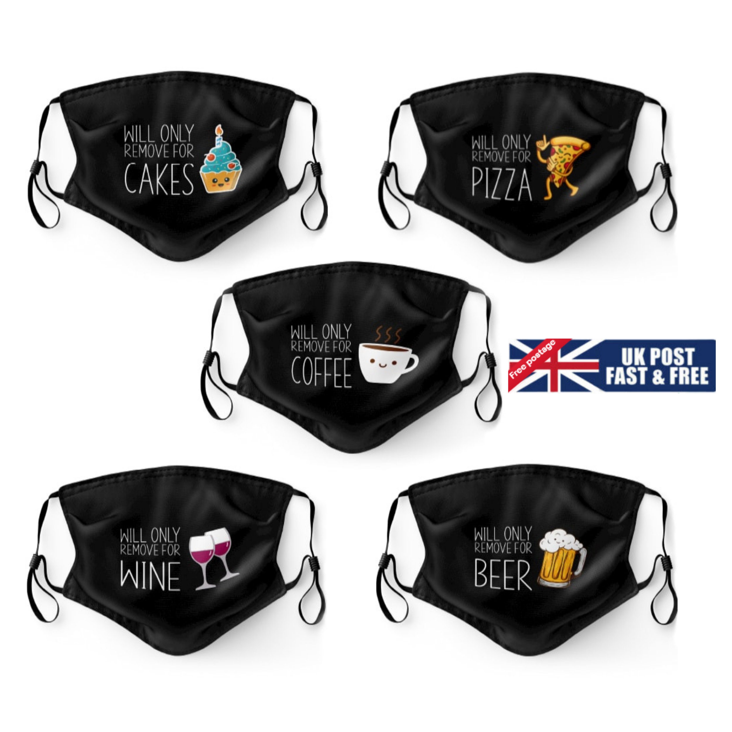 Funny Face Masks for Adults With Filterswashable and Reusable Etsy UK