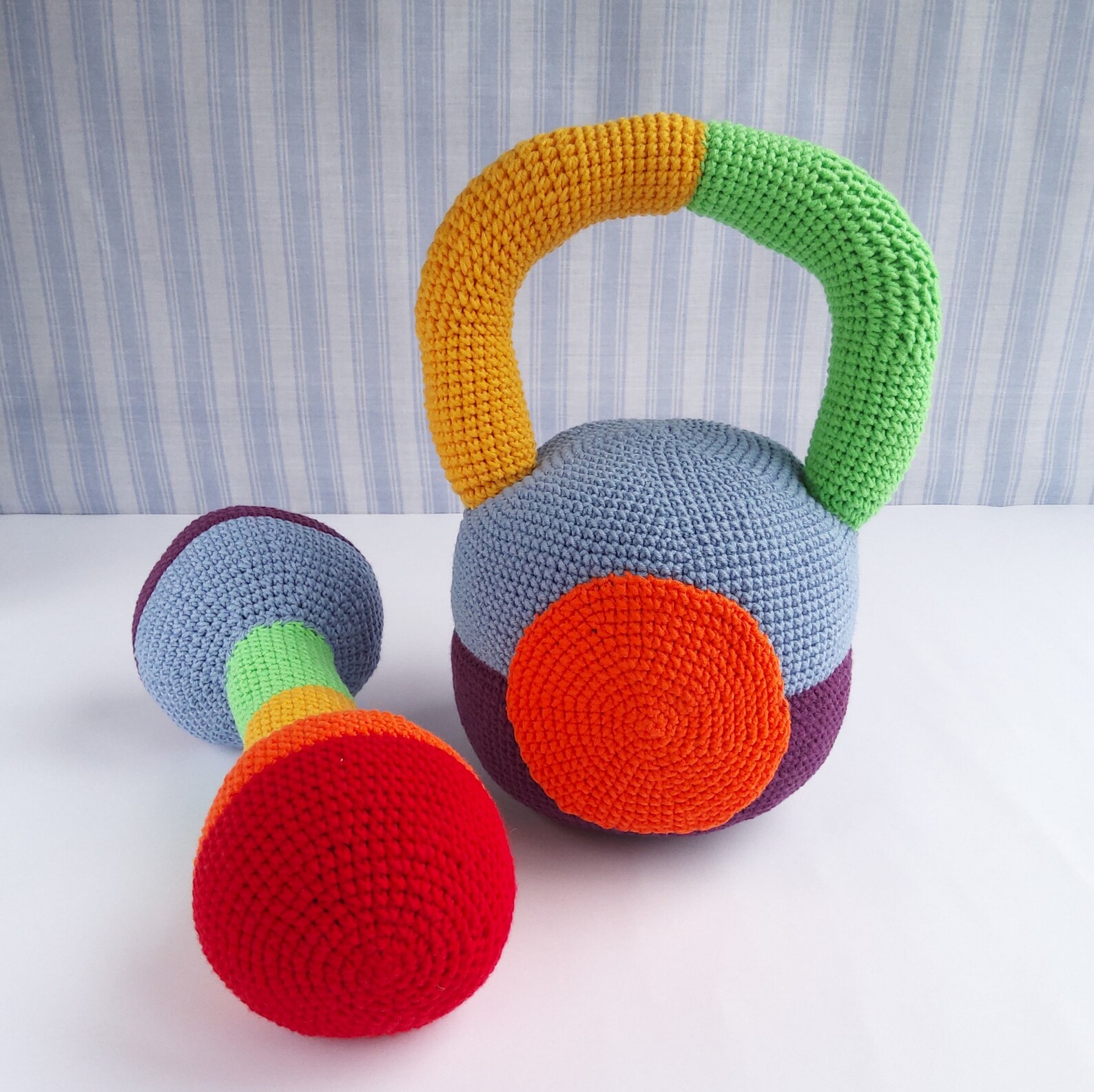 Baby Dumbells & Kettlebell Baby activity toy Montessori set Etsy