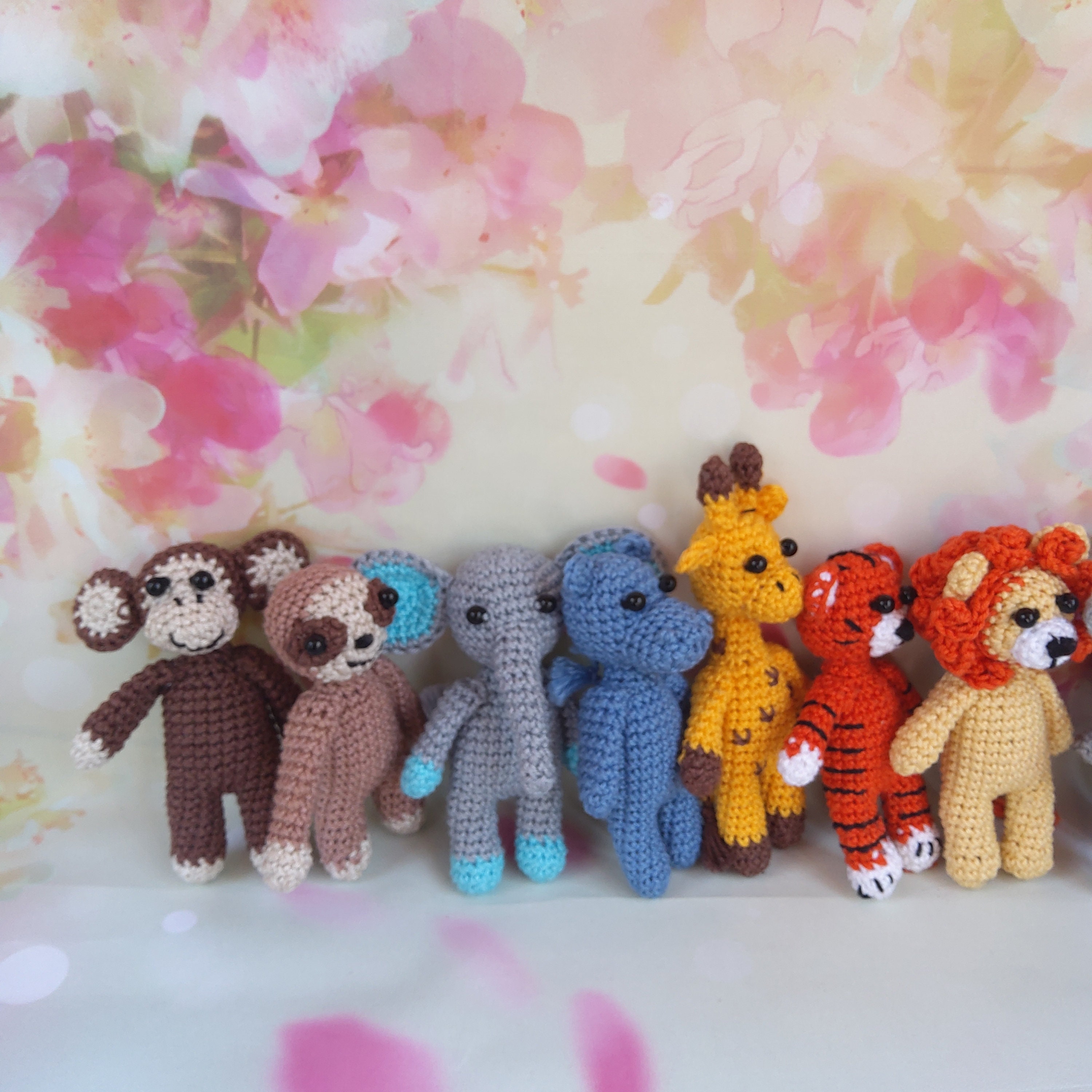 Miniature Crochet Safari Animals, Small African Animals, Cute Wild Animals Mini Toys Etsy