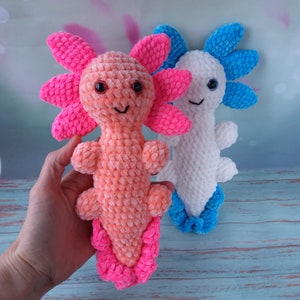 Crochet axolotl, Plush axolotl image 1
