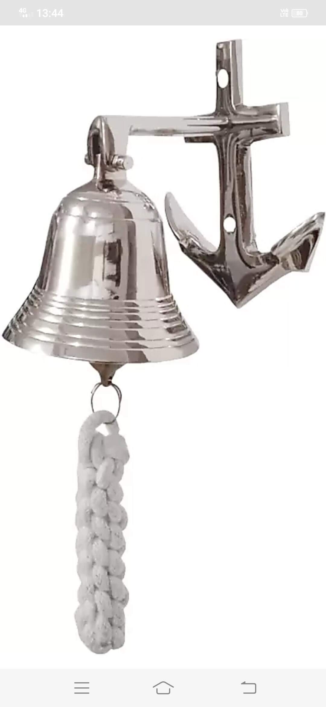 Handmade Brass Nautical Bell With Anchor Mount Pirate Ship Etsy