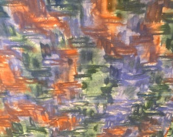 Rayon Batik Blue/Green/Rust