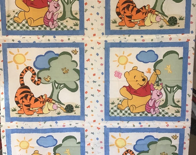 Tigger Panel Pooh & Tigger 6 Panel Fabric - Etsy