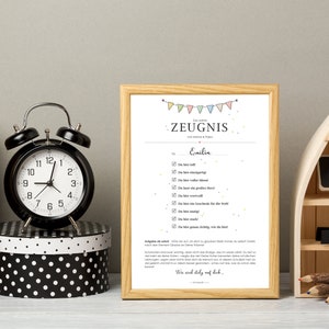 Poster, Print, Selbstdruck "Das wahre Zeugnis" DIN A4 | wahlweise als Druck oder PDF zum Selberdrucken | personalisiert