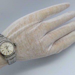 ROLEX OYSTER PERPETUAL stainless steel automatic vintage 1954 womens wristwatch image 9