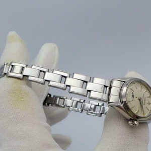 ROLEX OYSTER PERPETUAL stainless steel automatic vintage 1954 womens wristwatch image 7