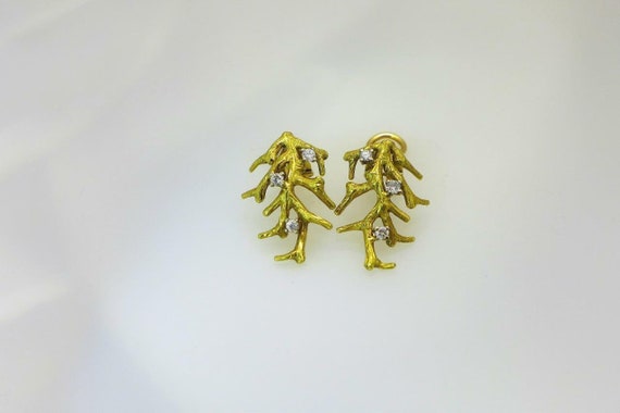 vintage Tiffany and Co. 18kt yellow gold and diam… - image 5