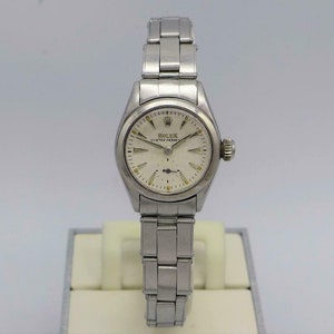 ROLEX OYSTER PERPETUAL stainless steel automatic vintage 1954 womens wristwatch image 1