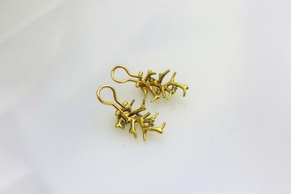 vintage Tiffany and Co. 18kt yellow gold and diam… - image 3