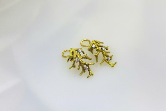 vintage Tiffany and Co. 18kt yellow gold and diam… - image 4