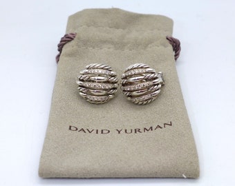 David Yurman Tides Stud Earrings with Diamonds 925 585