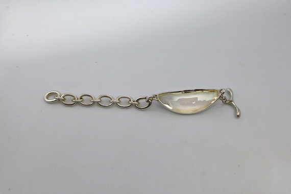 925 Sterling Silver ID Bracelet Oval Link RLM Stu… - image 3