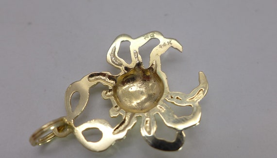 Crab Pendant Charm 14kt Yellow Gold - image 4