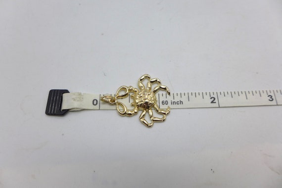 Crab Pendant Charm 14kt Yellow Gold - image 5