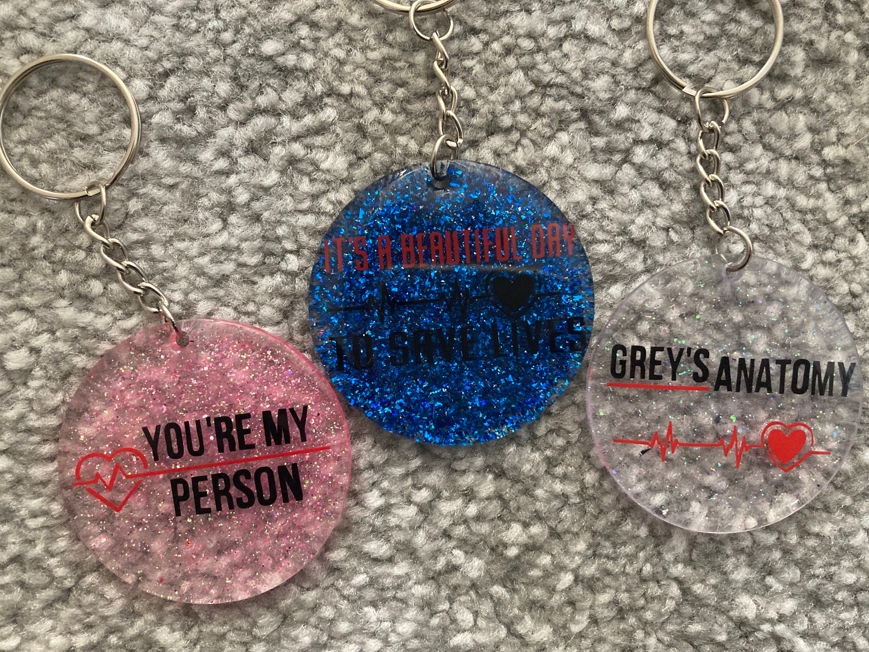 Greys anatomy keyrings Etsy