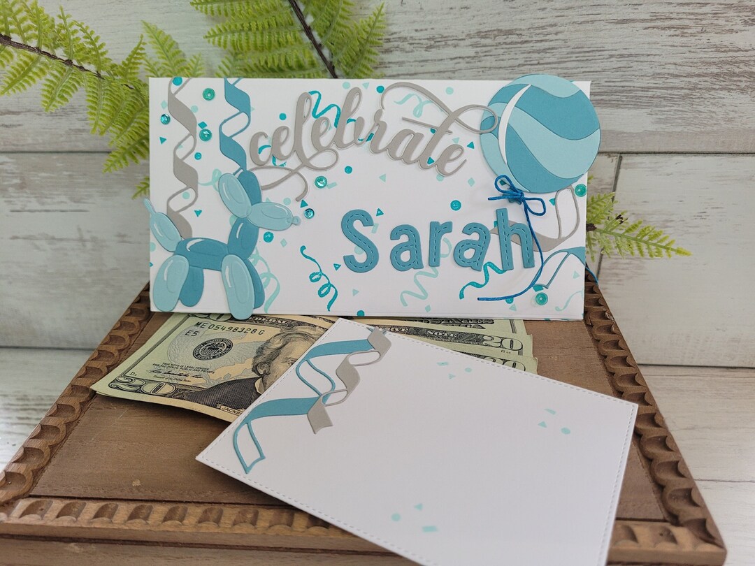 Personalized Money Envelope for Celebration Gift Envelope for Cash or Check Birthday Cash