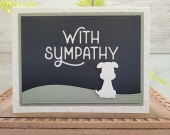 Handmade Dog Sympathy Card: Pet Loss Condolences