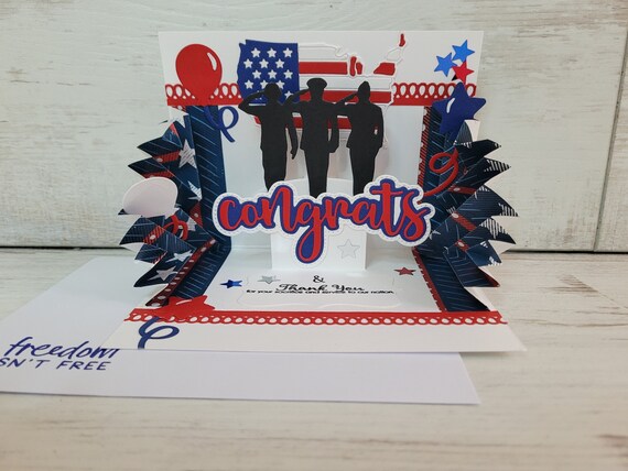 Congratulations on Retirement / Military Congrats Patriotic - Etsy