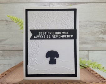 Handmade Dog Sympathy Card: Pet Loss Condolences