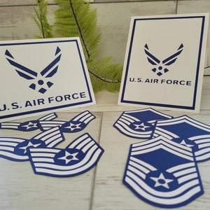 Air Force Enlisted Rank Congratulations on Promotion Card - Military ...