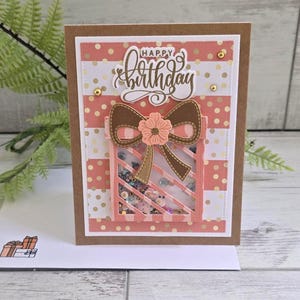 Happy Birthday Shaker Card - Interactive Birthday Card - Unique Fun Card - Birthday Present Handmade Card