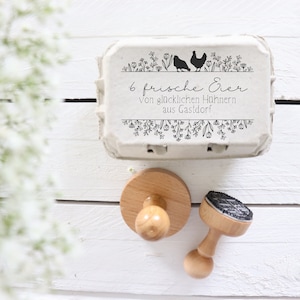 Eierstempel Hilde | Stempel Eier Eierkarton Huhn Landwirt Ei Etiketten Frische Eier Eierschale Eierbox Landwirtschaft Stall Heu Hühner