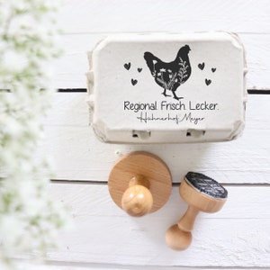 Eierstempel Hermine | Stempel Eier Eierkarton Huhn Landwirt Ei Etiketten Frische Eier Eierschale Eierbox Landwirtschaft Stall Heu Hühner
