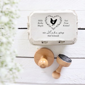 Eierstempel Henny | Stempel Eier Eierkarton Huhn Landwirt Ei Etiketten Frische Eier Eierschale Eierbox Landwirtschaft Stall Heu Hühner