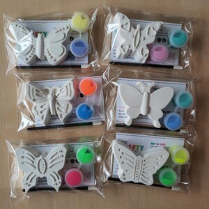 Paint your own Butterflies party bag favours, Painting, Art and Crafts, Kids Crafts, Party favours, Birthday, Butterflies, Craft sets