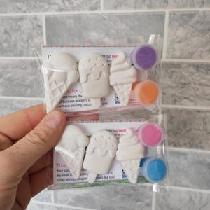 Paint your own Ice Cream party bag favours, Painting, Magnet, Art and Crafts, Kids Crafts, Party favours, Birthday, Ice Cream, Lolly