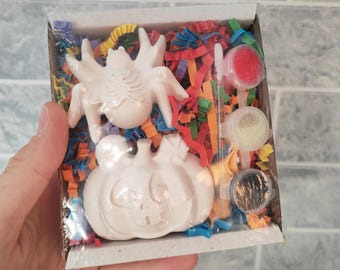 Paint your own Halloween Funky Pumpkin and Spider boxsets, Halloween, Kids Crafts, Halloween Decorations, Painting, Art and Crafts, Spooky