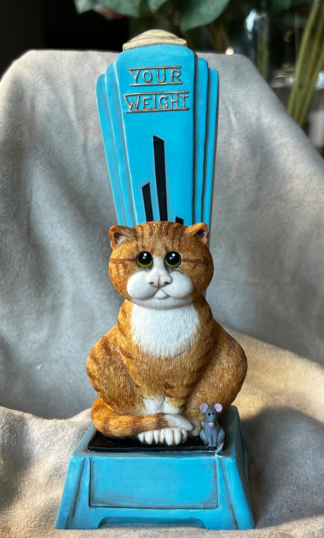 Comic & Curious Cats Figurine “speak Your Weight” A3561 - Etsy