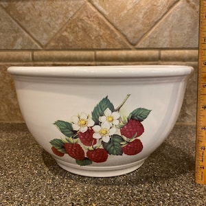 Vintage Diane by BIA Cordon Bleu large serving bowl fruit design