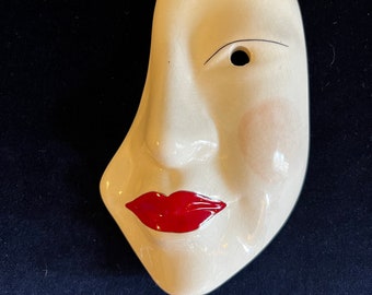 Vintage “Cast of Thousands” Ceramic Mask