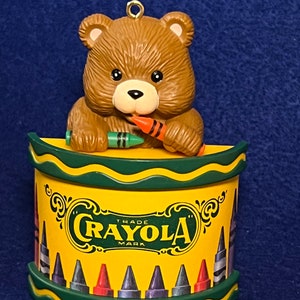 Hallmark Keepsake Binney & Smith, Inc Crayola Bear Drum ornament